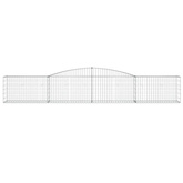 Kosze gabionowe, 25 szt, 400x50x60/80 cm, galwanizowane żelazo