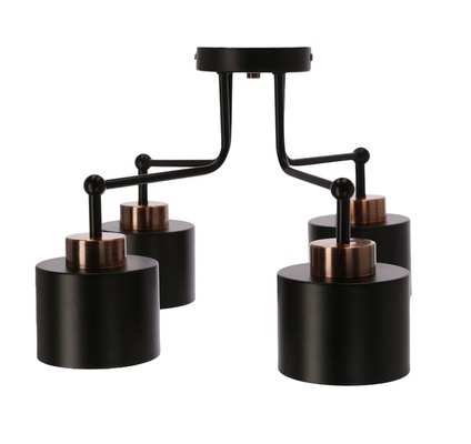 Lampa sufitowa czarna 4xE27 Olena 34-78148