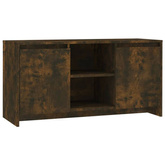 Szafka pod TV, przydymiony dąb, 102x37,5x52,5 cm vidaXL