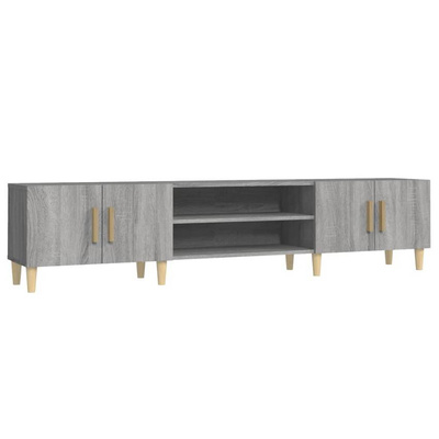 vidaXL Szafka pod TV, szary dąb sonoma, 180x31,5x40 cm