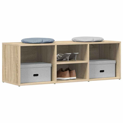 vidaXL Ławka na buty, dąb sonoma 105x35x35 cm, materiał drewnopochodny