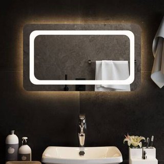 vidaXL Lustro łazienkowe z LED, 70x40 cm model standard