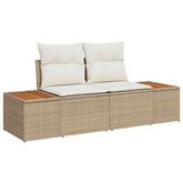 Sofa Ogrodowa Beżowy 184 x 62 x 85cm polirattan