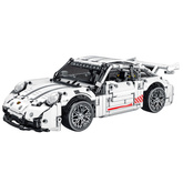 Klocki Konstrukcyjne Samochód GT Racing Biały 1:14 1268 el.
