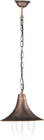 Wisząca lampa zewnętrzna K-8126 czarna/złota z serii BOSTON KAJA