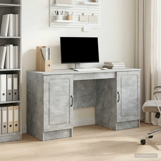 Biurko Betonowy szary 142,5 x 50 x 75 cm Drewno inżynieryjne