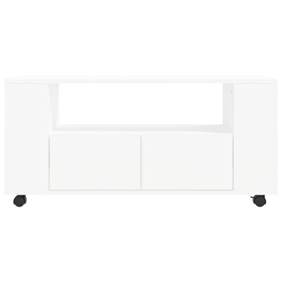 vidaXL Szafka pod TV, biała, 102x34,5x43 cm, materiał drewnopochodny