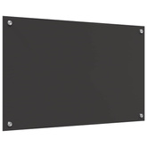 Panel kuchenny Ciemnoszary 80 x 50 cm szkło hartowane