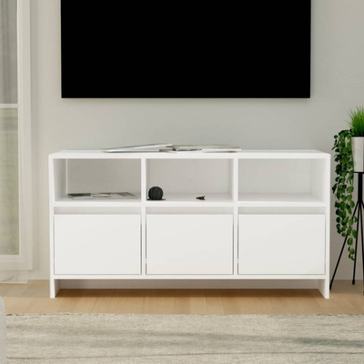 Szafka pod TV, biała, 102x37,5x52,5 cm, materiał drewnopochodny vidaXL