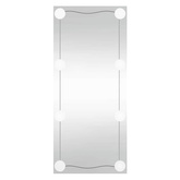 Lustro ścienne z LED, 30x80 cm, szklane, prostokątne