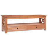 vidaXL Szafka pod TV, 120x30x40 cm, lite drewno mahoniowe