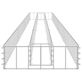 vidaXL Podwyższona donica gabionowa, galwanizowana stal, 360x30x10 cm