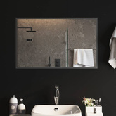 vidaXL Lustro łazienkowe z LED, 50x80 cm