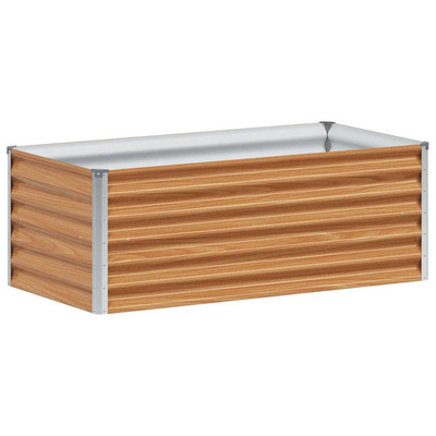 Podniesiona rabata ogrodowa 98 x 50 x 36 cm Stal Galwanizowana