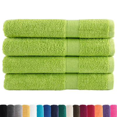 Ręczniki premium SOLUND, 4 szt., zielone, 100x200 cm, 600 g/cm?