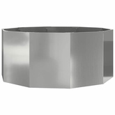 Donica Srebrny 120 x 120 x 50 cm Stal Galwanizowana