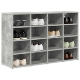Szafka na buty z półką Betonowy szary 103 x 30 x 67 cm