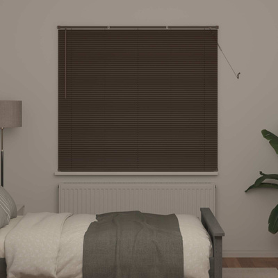 Żaluzja wenecka Ciemny brąz 160 x 150 cm 25 mm PVC