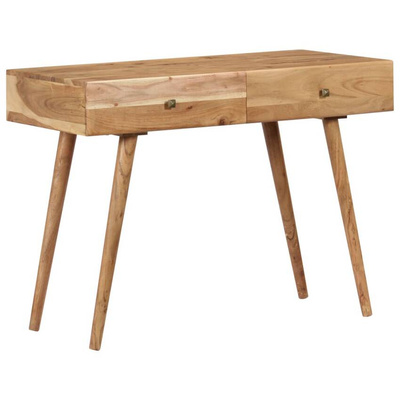 vidaXL Biurko, 100x51x76 cm, lite drewno akacjowe