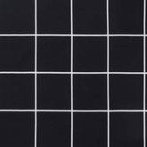 vidaXL Poduszka na leżak, czarna w kratę, tkanina Oxford