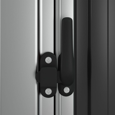 Szopa ogrodowa, antracyt, 118,5x97x209,5 cm, stal galwanizowana