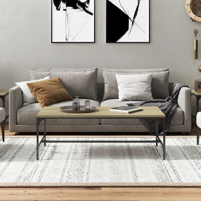 Stolik kawowy, dąb sonoma 100x50x35 cm materiał drewnopochodny