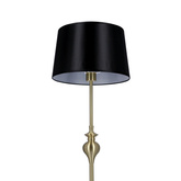 Prima gold lampa podłogowa złoty satynowy E27 czarny  51-09258