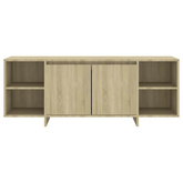 Szafka pod TV, dąb sonoma, 130x35x50 cm materiał drewnopochodny