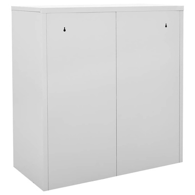 Szafki zamykane, 5 szt., jasnoszaro-niebieskie, 90x45x92,5 cm