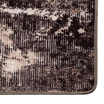 Chodnik dywanowy MARSA Czarny 50 x 100 cm Poliester i PVC
