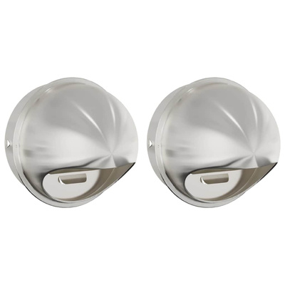 Pokrywy wentylacyjne 2 pcs Srebrny 200 mm Stal nierdzewna