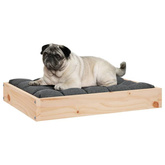 vidaXL Legowisko dla psa, 61,5x49x9 cm, lite drewno sosnowe