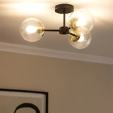Lampa Sufitowa Szklane Kule Abruzzo Clasico 3xE27
