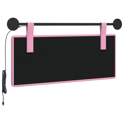 Wezgłowie wiszące Z lampą LED różowy tkanina