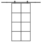 Drzwi przesuwne a akcesoriami, 102,5x205 cm, ESG i aluminium