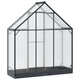 Szklarnia Ogrodowa z drzwiami antracytowy 183,5 x 63,5 x 207 cm
