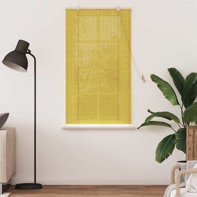 Roleta żółty 80 x 160 cm Bambus