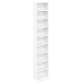 Kabinet na płyty CD 2 szt. Biały 33 x 23,5 x 175 cm