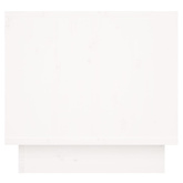 Szafka nocna, biała, 35x34x32 cm, lite drewno sosnowe