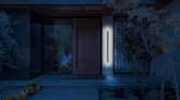 Lampa zewnętrzna elewacyjna STICK – minimalistyczny kinkiet LED 90 cm 28W - nowoczesne oświetlenie zewnętrzne IP65