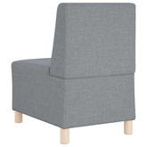 Modułowa sofa bez podłokietników 3 szt. Jasnoszary tkanina