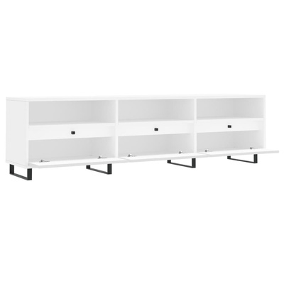 vidaXL Szafka pod TV, biała, 150x30x44,5 cm, materiał drewnopochodny wariant 7