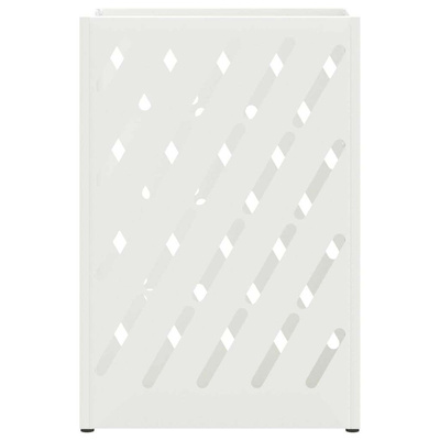 Stojak na Parasol Deszczowy Biały 28 x 12 x 41 cm Stal