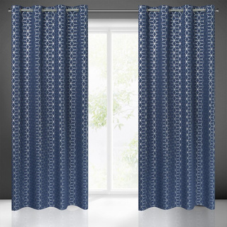 Zasłona Cube granatowa 140x250