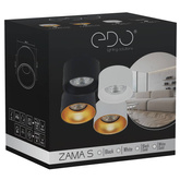 Oprawa sufitowa wpuszczana ZAMA Black S IP20, okrągła czarna EDO777455 EDO Solutions