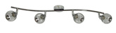 Lampa sufitowa NOVEL listwa regulowana 4-punktowa do korytarza metalowa