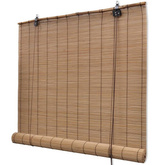 vidaXL Roleta bambusowa, 100 x 220 cm, brązowa