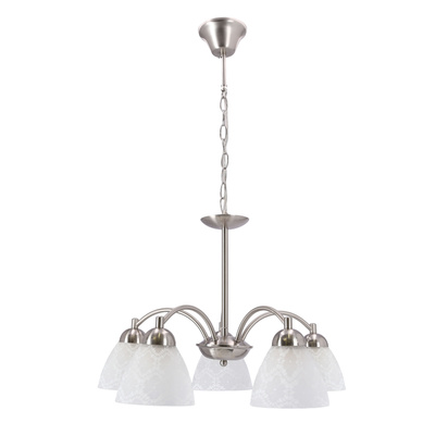 Lampa wisząca Cavallo pięcioramienna szklana do salonu i jadalni 5-punktowa