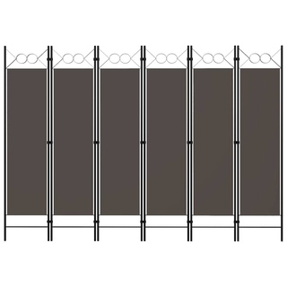 Parawan 6-panelowy, antracytowy, 240 x 180 cm