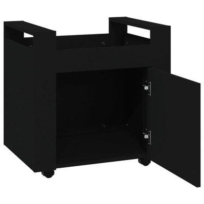 Szafka pod biurko, czarna, 60x45x60 cm, materiał drewnopochodny vidaXL